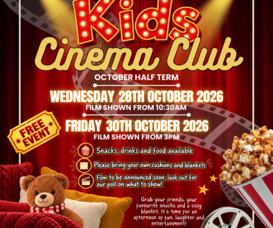Kids Cinema Club October Half Term